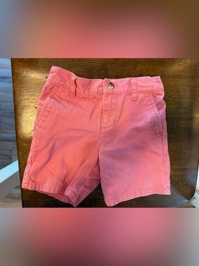 Janie and Jack Coral-Pink Cotton Shorts